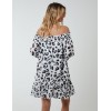 Sheared Neck Bardot Dress