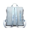 Woven Leather Convertible Backpack