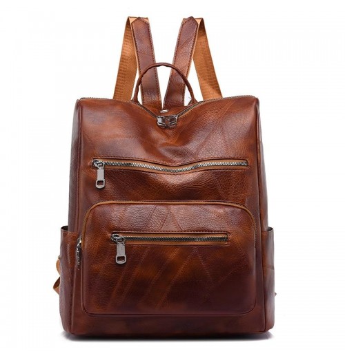 PU Leather Laptop Backpack