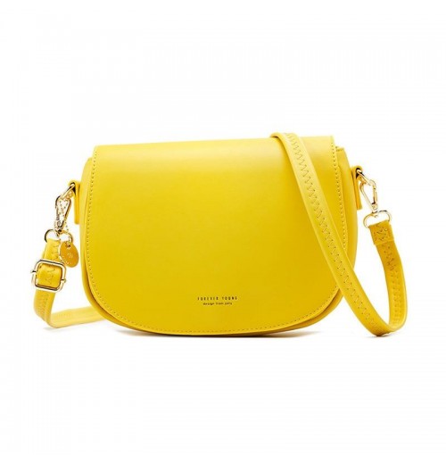 Bright Yellow Leather Purse