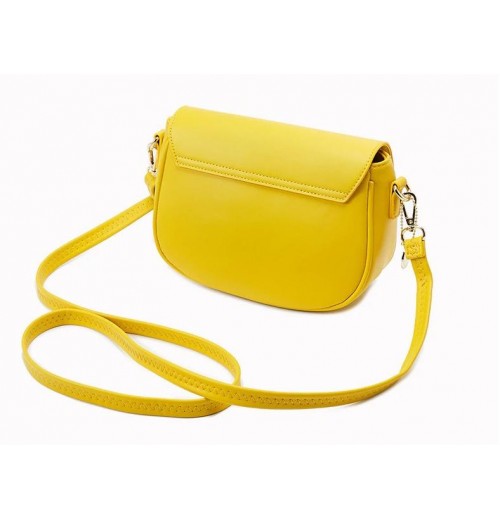 Bright Yellow Leather Purse