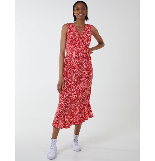 Asymmetric Hem Maxi Dress