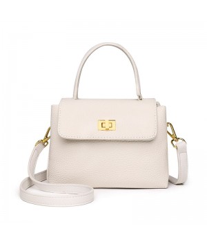 White Leather Crossbody Purse