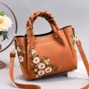 Floral Leather Crossbody Bag