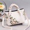 Floral Leather Crossbody Bag