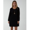 Long Sleeve Pleated Shift Dress