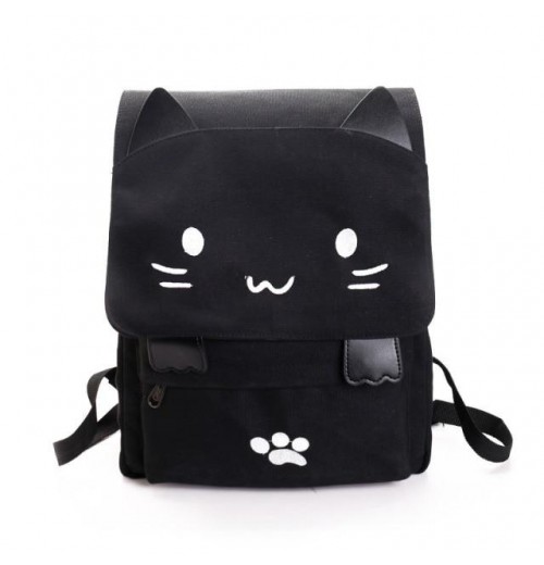 Cat Ear Canvas Backpack