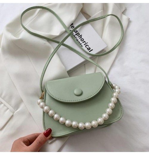 Pearl Beaded Crossbody Bag