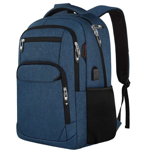 Multi-space Men's Travel Laptop Backpack With USB